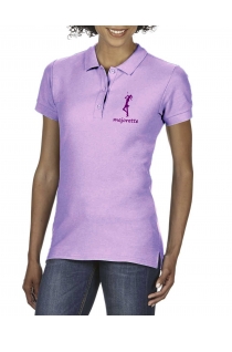 Damska koszulka polo, jasno fioletowa