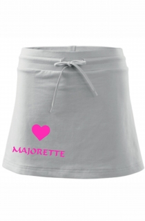 Biała spódnica z nadrukiem Majorette rozm. XS