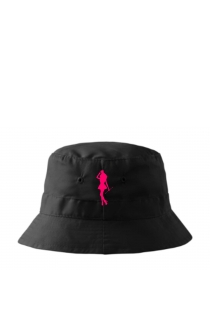 Czarny płócienny bawełniany kapelusz