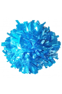 Pompon holograficzny - Niebieski