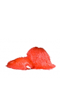 Jednokolorowy pompon - czerwony